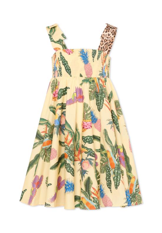 26SS [키즈] Roberto cavalli kids 원피스 CGP26033VE TROPICANA YELLOW MULTICOLOR