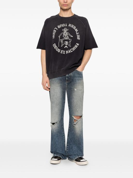 26SS 데우스 반팔 티셔츠 D261USW707 BLACK Black - DEUS