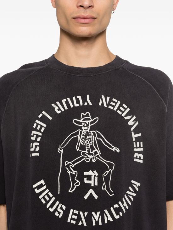 26SS 데우스 반팔 티셔츠 D261USW707 BLACK Black - DEUS