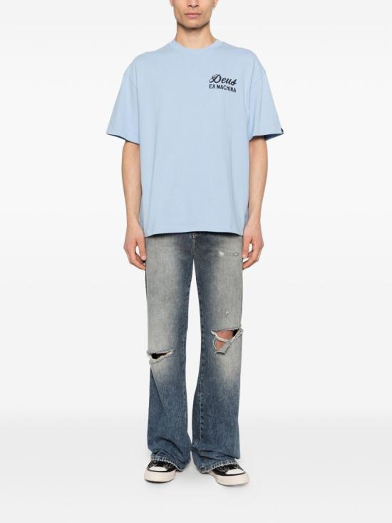 26SS 데우스 반팔 티셔츠 D261MTS130 BLUE Clear Blue - DEUS