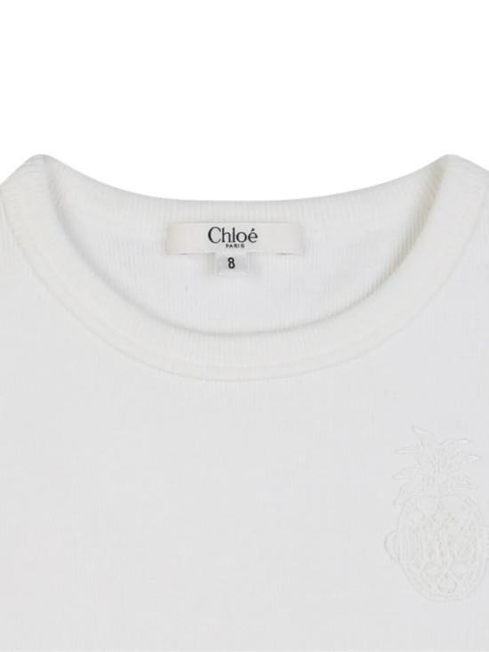 26SS [키즈] 끌로에 티셔츠 C20852 117 WHITE - CHLOE