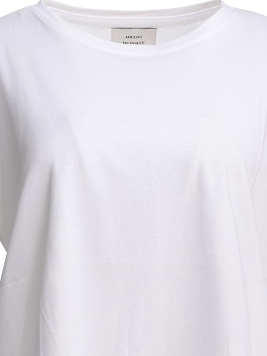 26SS 루루 드 세종 반팔 티셔츠 BASILUZZO LDSWHITE White - LOULOU DE SAISON
