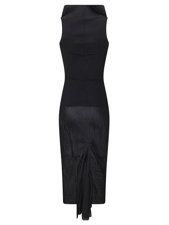 26SS 릭 오웬스 미디 원피스 RP01F6558JSVKS 09 BLACK - RICK OWENS