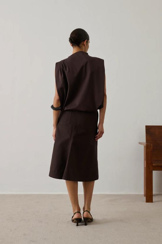 26SS 쉐르 긴팔 티셔츠 TSH0737 MAR03 Brown - SOEUR