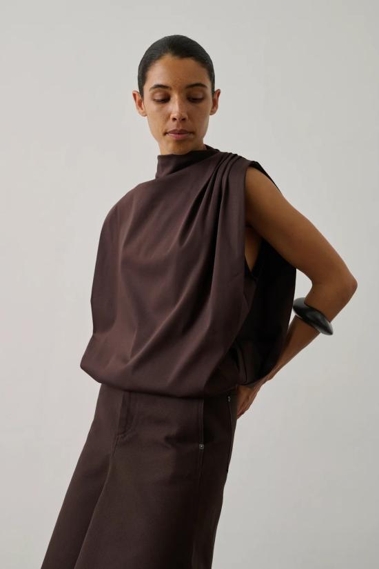 26SS 쉐르 긴팔 티셔츠 TSH0737 MAR03 Brown - SOEUR