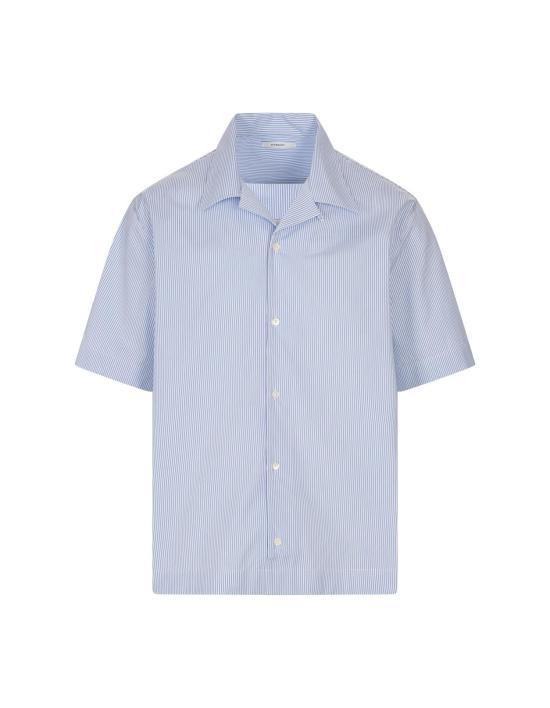 25FW 지방시 반팔 셔츠 BM616J123T 128 WHITE LIGHT BLUE