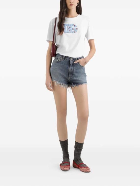 26SS 돌체앤가바나 반팔 티셔츠 F8V42ZGDDLX W0800 BIANCO OTTICO - DOLCE & GABBANA