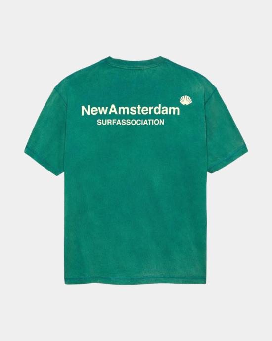 26SS 뉴 암스테르담 서프 어쏘시에이션 반팔 티셔츠 2601064002 GREEN BUTTER YELLOW Green butter yellow - NEW AMSTERDAM SURF ASSOCIATION
