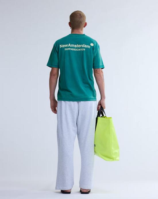 26SS 뉴 암스테르담 서프 어쏘시에이션 반팔 티셔츠 2601064002 GREEN BUTTER YELLOW Green butter yellow - NEW AMSTERDAM SURF ASSOCIATION