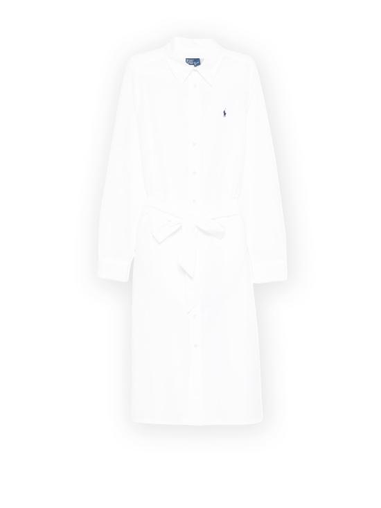 26SS 폴로 랄프로렌 미디 원피스 211B18781 001 White