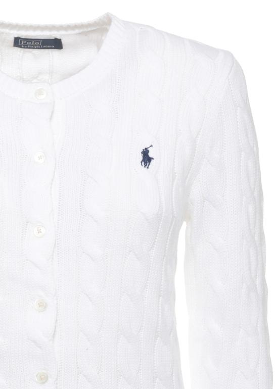 26SS 랄프 로렌 가디건 211971868 007 White - RALPH LAUREN