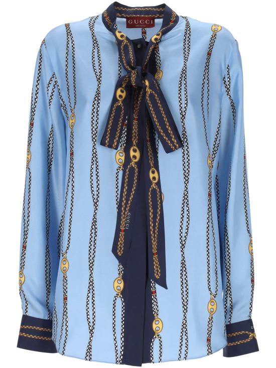 26SS 구찌 블라우스 856109ZAUK54061 Light blue