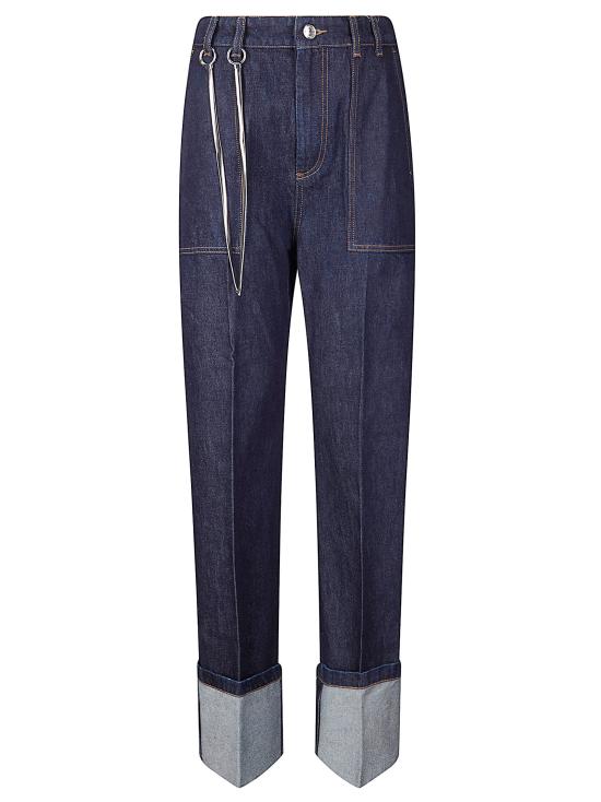 26SS 스포트막스 데님 팬츠 2612181045600 001 BLU NOTTE