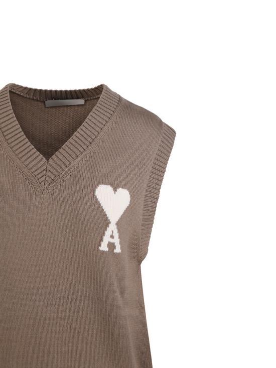 26SS 아미 스웨터 UKS860 KN0156 A117 BEIGE TAUPE ECRU - AMI