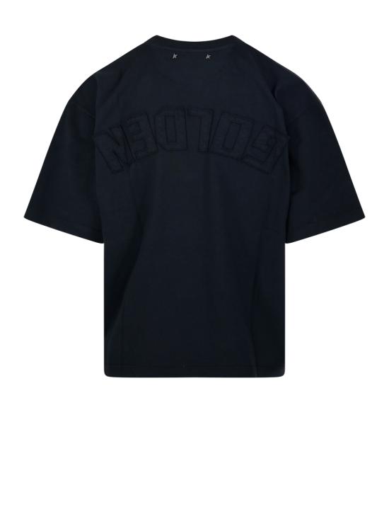 26SS 골든구스 반팔 티셔츠 GWP01874 P001576 90456 WASHED BLACK - GOLDEN GOOSE