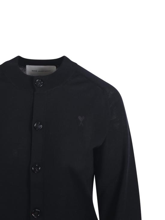 26SS 아미 ADC 울 크루넥 가디건 FKC386 KN0039 0180 BLACK BLACK - AMI