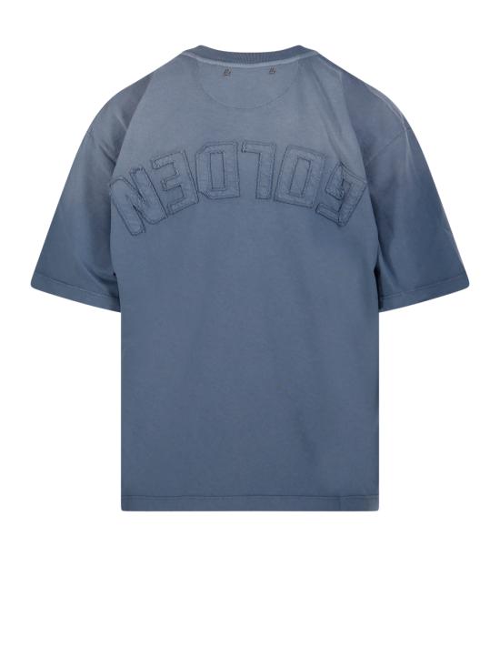 26SS 골든구스 반팔 티셔츠 GWP01874 P001773 50813 WINDWARD BLUE - GOLDEN GOOSE