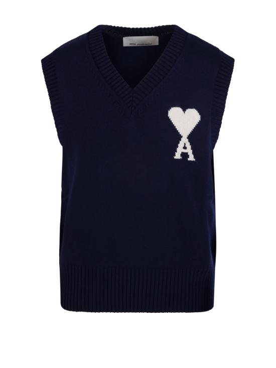 26SS 아미 스웨터 UKS860 KN0156 A116 INK ECRU