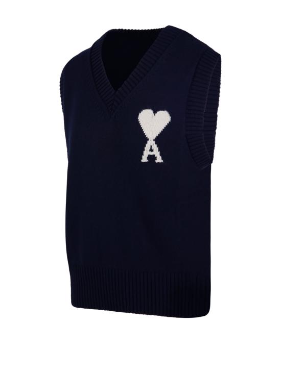 26SS 아미 스웨터 UKS860 KN0156 A116 INK ECRU - AMI