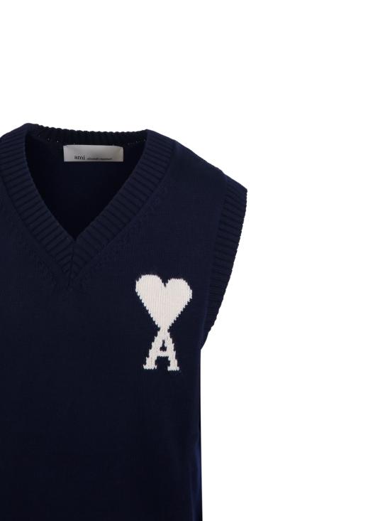 26SS 아미 스웨터 UKS860 KN0156 A116 INK ECRU - AMI