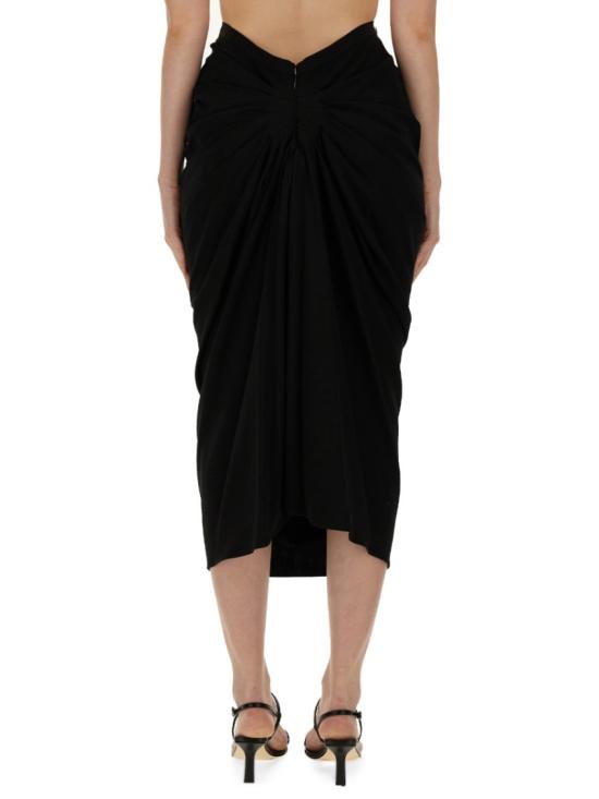  드리스 반 노튼 미디 스커트 010807 8314900 Black - DRIES VAN NOTEN