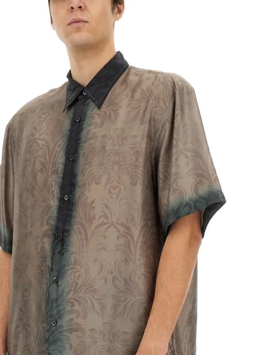  드리스 반 노튼 반팔 셔츠 020700 1201508 Brown - DRIES VAN NOTEN