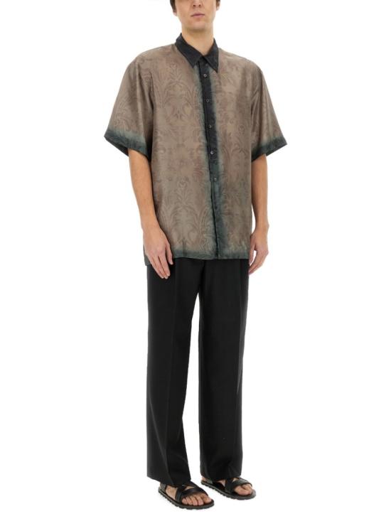  드리스 반 노튼 반팔 셔츠 020700 1201508 Brown - DRIES VAN NOTEN