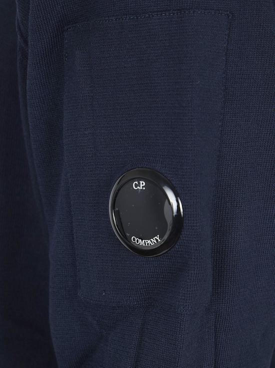 26SS 씨피 컴퍼니 코튼 씨 아일랜드 크루넥 렌즈 니트 20CMKN183A 110560A Black - C.P. COMPANY