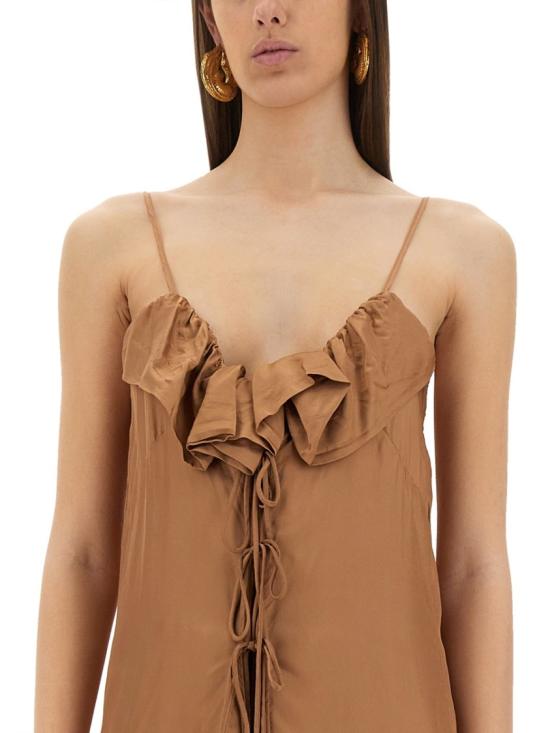 25SS 드리스 반 노튼 롱 원피스 011018 1427306 Brown - DRIES VAN NOTEN