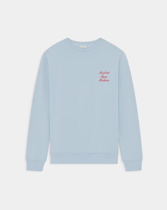 26SS 드롤드무슈 긴팔 티셔츠 K SW157 CO127LBE Blue