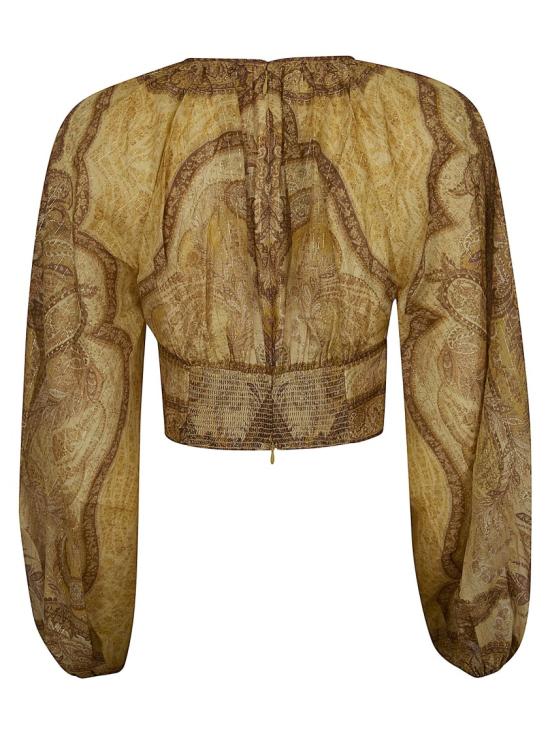 26SS 짐머만 블라우스 6436TRS262 Brown - ZIMMERMANN