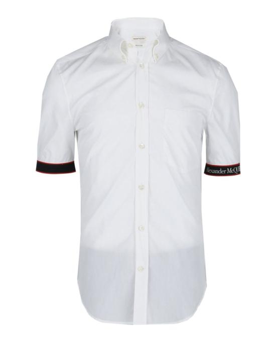  알렉산더 맥퀸 반팔 셔츠 685496 QRN44 9000 10002 15 5 White - ALEXANDER MCQUEEN