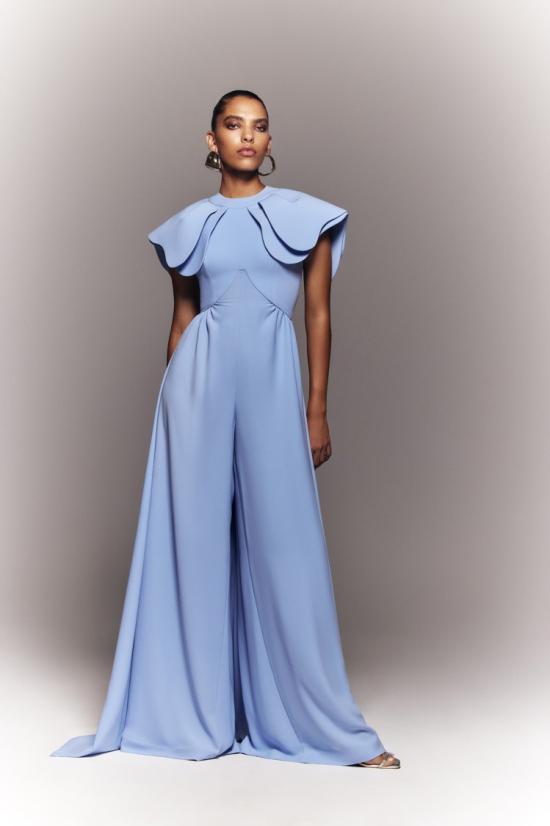  사이드 코베이시 점프수트 뒷면 오버 스커트 크레이프 - SAIID KOBEISY