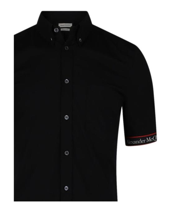  알렉산더 맥퀸 반팔 셔츠 685496 QRN44 1000 00002 16 5 Black - ALEXANDER MCQUEEN