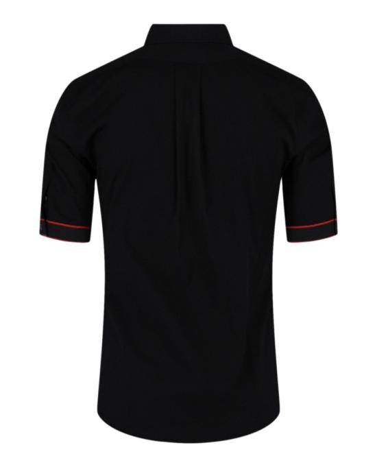 알렉산더 맥퀸 반팔 셔츠 685496 QRN44 1000 00002 16 5 Black - ALEXANDER MCQUEEN