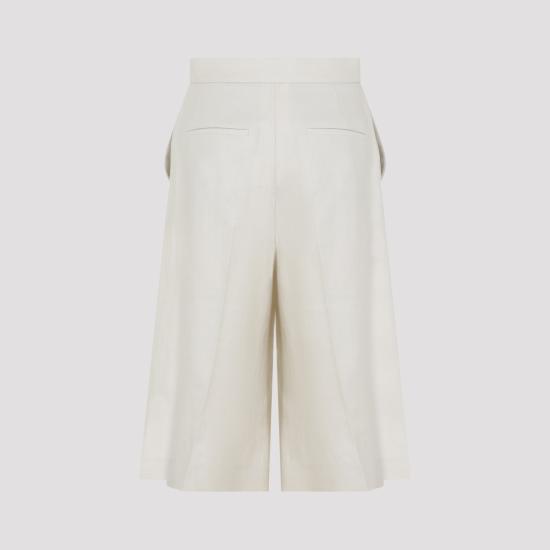 26SS 막스마라 카키 버뮤다 쇼츠 2611131032600 White - MAX MARA