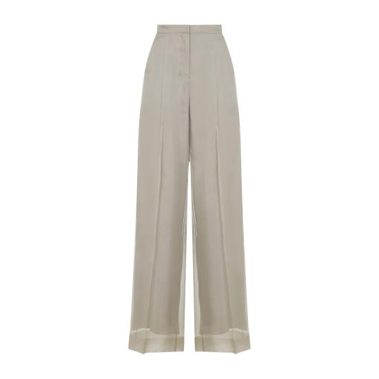 26SS 막스마라 Mxeolivi 실크 오간자 레이어드 팬츠 2611131044600 Grey