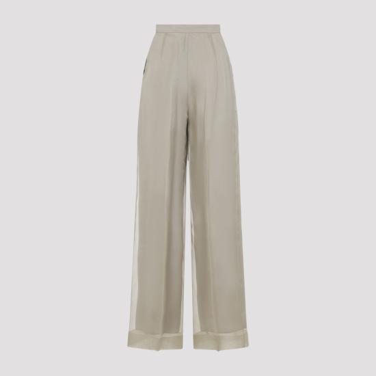 26SS 막스마라 Mxeolivi 실크 오간자 레이어드 팬츠 2611131044600 Grey - MAX MARA