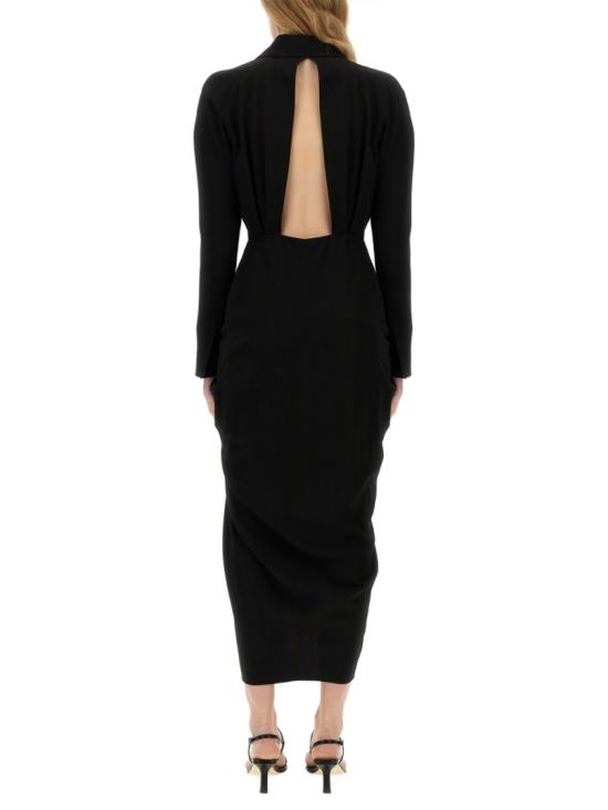 드리스 반 노튼 롱 원피스 011063 8314900 Black - DRIES VAN NOTEN