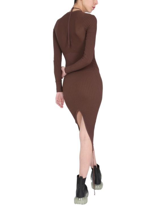  안드레아 아다모 미디 원피스 ADSS21DR03014471 0471 Brown - ANDREA ADAMO