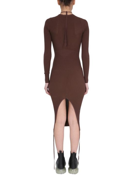  안드레아 아다모 미디 원피스 ADSS21DR03014471 0471 Brown - ANDREA ADAMO