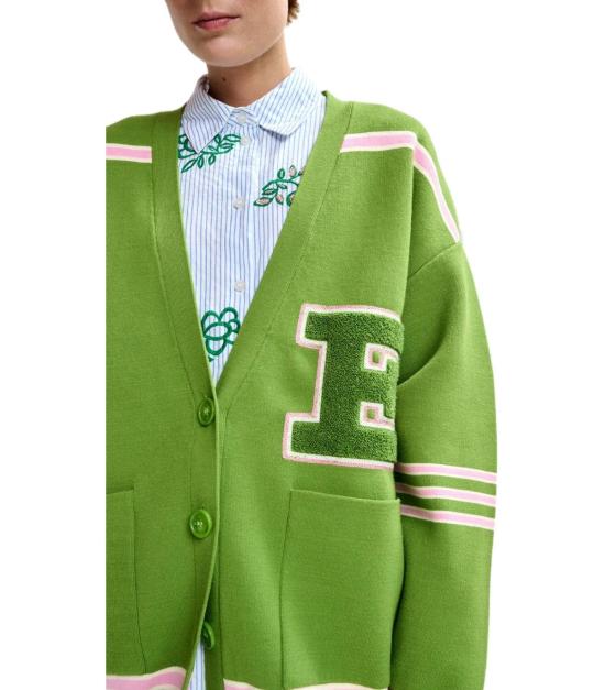 26SS 에센셜앤트워프 가디건 JIGAN J25G XS Green - ESSENTIEL ANTWERP