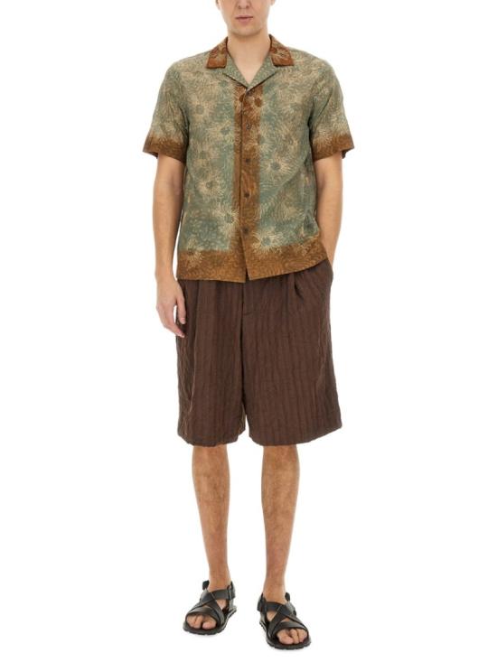  드리스 반 노튼 반팔 셔츠 020748 1162608 Brown - DRIES VAN NOTEN