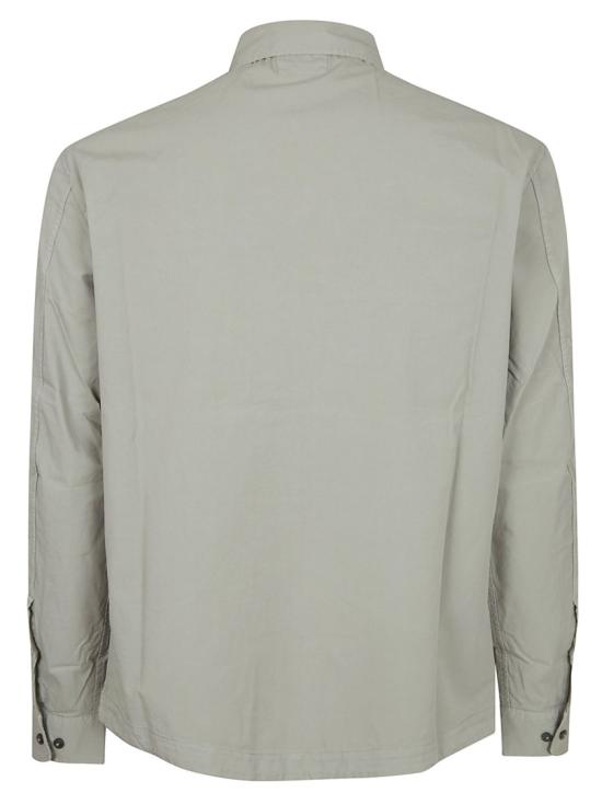 26SS 씨피 컴퍼니 오가닉 개버딘 지퍼 렌즈 오버셔츠 20CMOS156A 110143G Grey - C.P. COMPANY