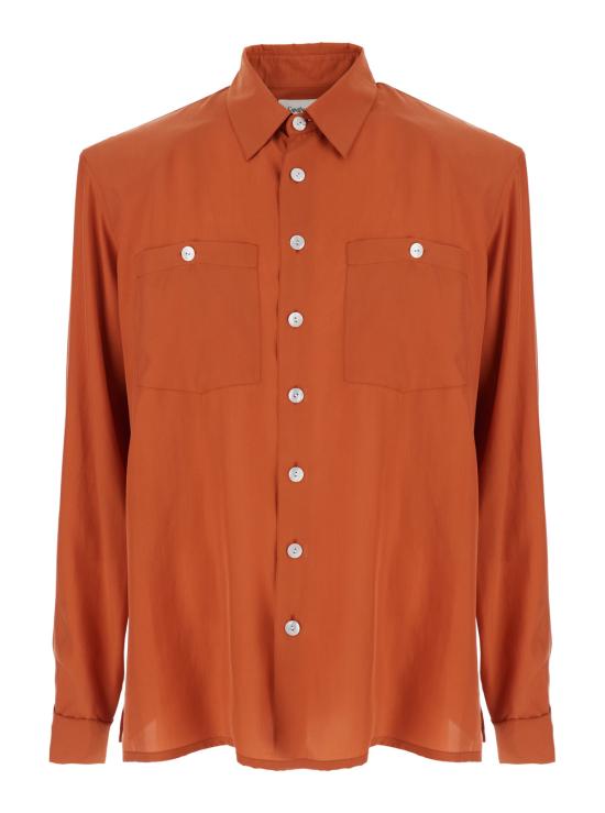 26SS 생로랑 긴팔 셔츠 854240Y6J786550 Orange