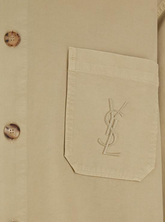 26SS 생로랑 코튼 카산드라 오버셔츠 861004Y04VD8441 Beige - SAINT LAURENT