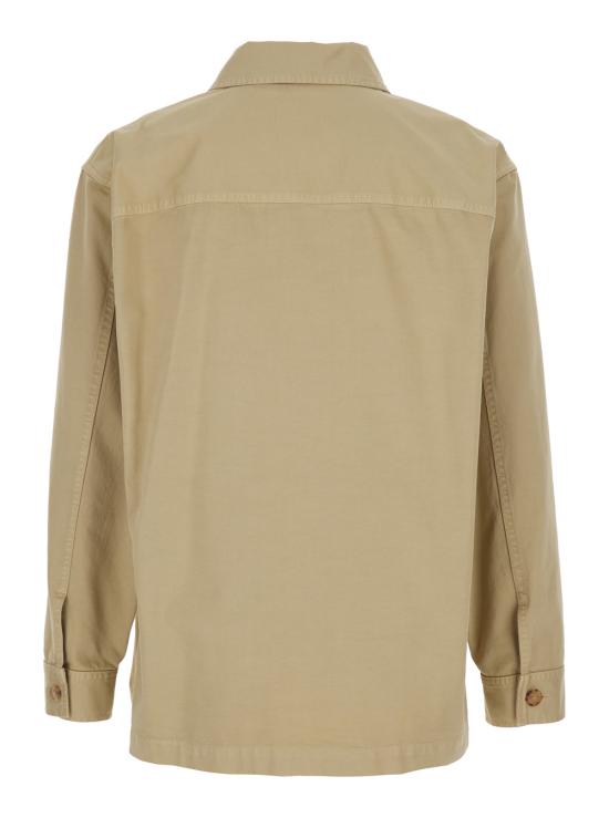 26SS 생로랑 코튼 카산드라 오버셔츠 861004Y04VD8441 Beige - SAINT LAURENT