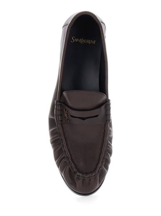 26SS 생로랑 매트 레더 서플 르 로퍼 83947125VAA2128 Brown - SAINT LAURENT