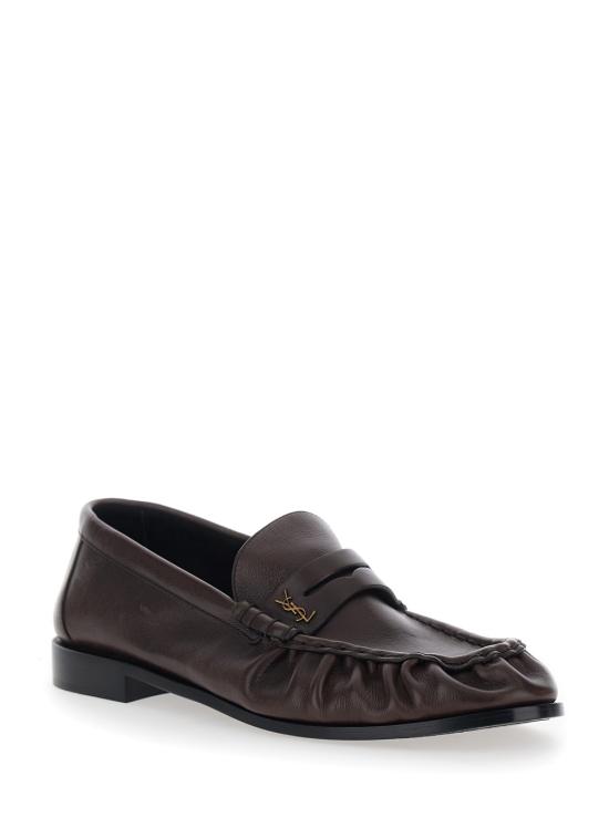 26SS 생로랑 매트 레더 서플 르 로퍼 83947125VAA2128 Brown - SAINT LAURENT