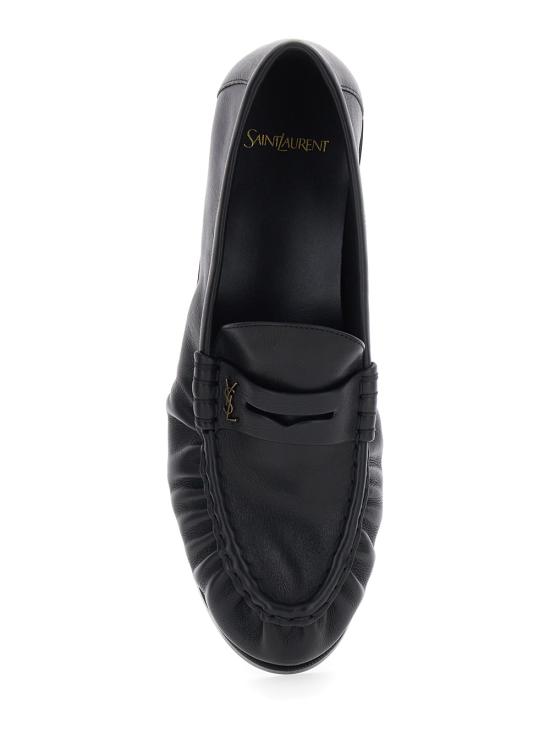 26SS 생로랑 스웨이드 로퍼 83947125VAA1000 Black - SAINT LAURENT